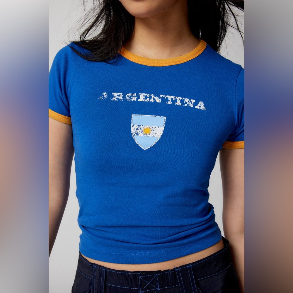 Argentina Baby Ringer Tee by Urban Outfitters